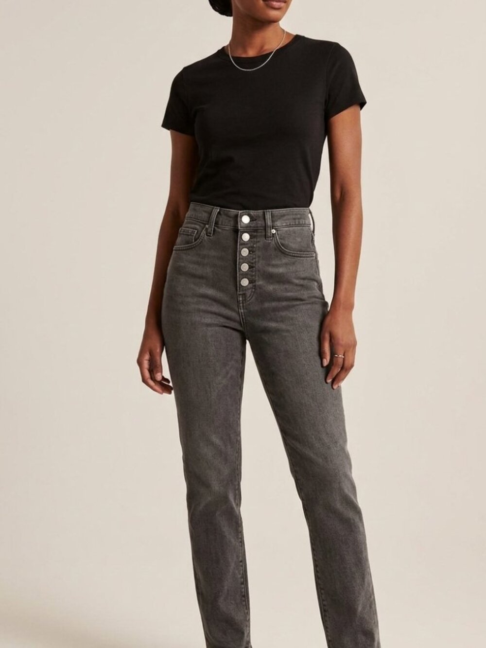 Banana Republic Women’s black/gray color high rise slim jeans - size 26